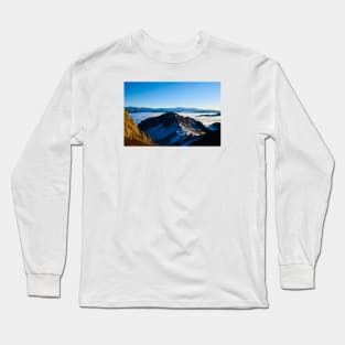 Panorama Swiss Alps Sea of Fog / Swiss Artwork Photography Long Sleeve T-Shirt